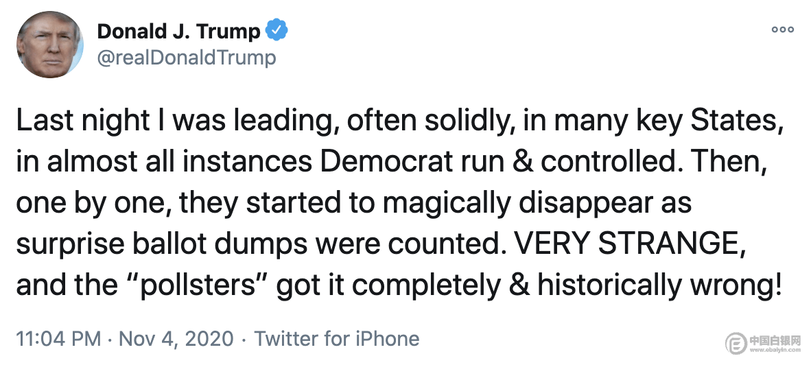 拜登只差最后6票！一夜过后选情明朗 特朗普急了