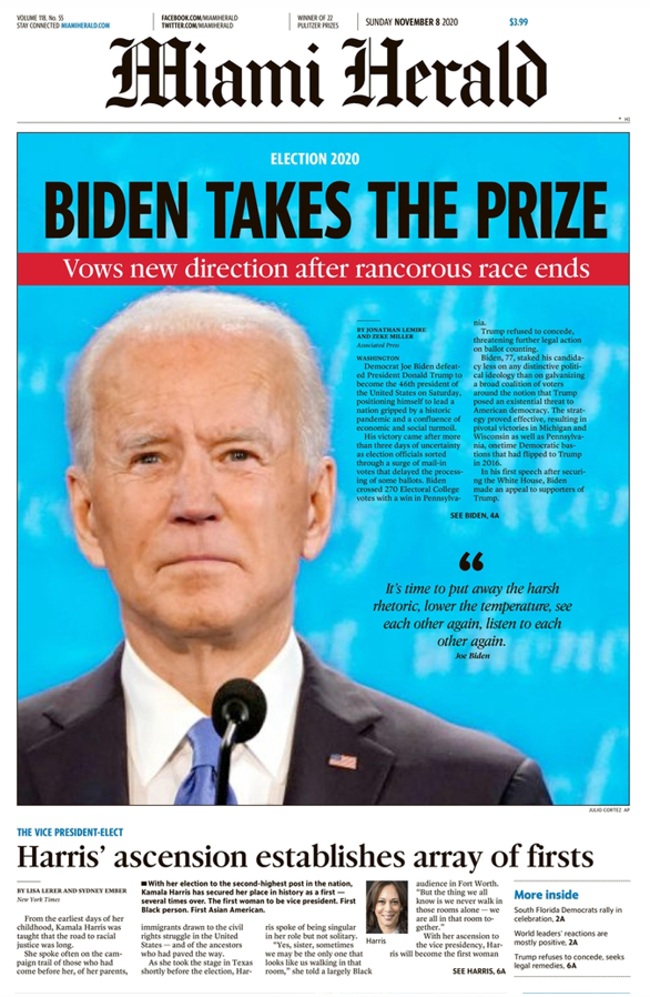 看美国各州报纸头条如何报道2020年大选