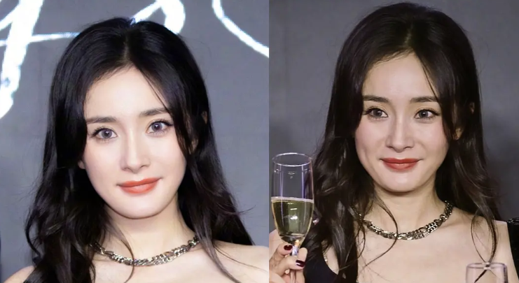 脸崩了？杨幂参加活动下巴变方眼皮松垮，与精