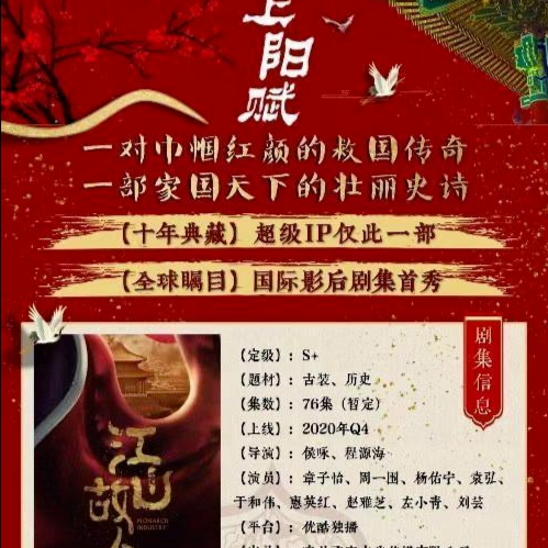 这就要播了？章子怡新剧《上阳赋》最新预告好